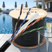 CAT6 UTP al aire libre red LAN ETHERNET CABLE de cobre desnudo 305M 1000FT 23AWG 4 pares