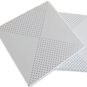 Hiện đại công nghiệp chống ăn mòn nhôm bảng điều chỉnh chống cháy văn phòng thương mại gỗ gạch Trần dễ dàng lưới Trần cho khách sạn - Product Image 1