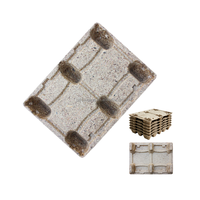 Palette en bois pressé écologique imperméable de 32 pouces, palette moulée standard européenne à une face, palette sans FSC ISPM-15, palette pour entrepôt