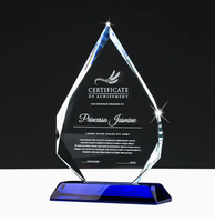 Trophée en verre créatif Aoxin PUJANG en forme de pentagramme, prix de compétition en cristal transparent, récompense scolaire, impression UV, gravure laser