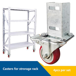 Rack Em Forma De U Roda Universal Grande Rolamento Substituição Cremalheira Travagem De Roda De Máquinas Pesadas Institucional Roda De Borracha Rack <span class=keywords><strong>Caster</strong></span> - Product Image 2