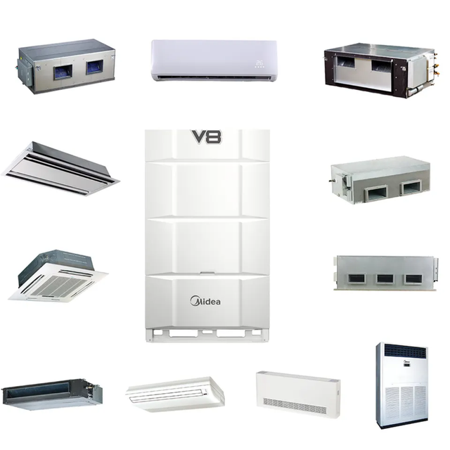 Midea Industrial Multi Split Outdoor VRV VRF System Klima Commercial AC Duct Type Inverter Units Central Air Conditioner