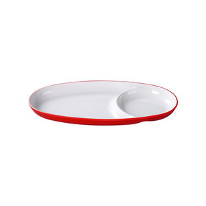 Oval Mother And <b>Child</b> Fast Food Plates Melamine Tableware For Hotel Meals And Drinks 8027 - Product Image 5