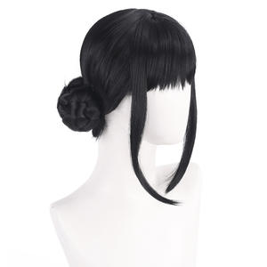 Perruque Zoe Zoe Cos avec un chignon de cheveux noirs sur le cuir chevelu The Main Saint Da Skpop Witch Hunt Group - Product Image 3