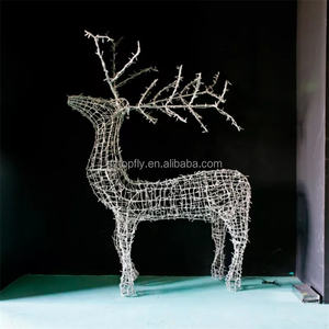 Éclairage LED grande taille, Motif de renne, luminaire décoratif de noël, haute luminosité, pour vacances - Product Image 5