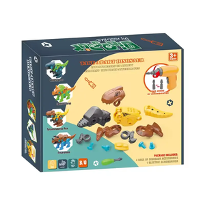 Nouveauté : Jouet éducatif de dinosaure à démonter et assembler en gros, avec tournevis électrique - Product Image 1