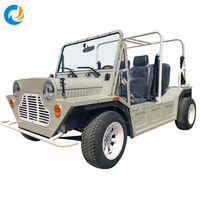 Robetaa Vente directe d'usine, couleur de carrosserie personnalisée, style britannique, voiture électrique Moke intelligente à 4 places, buggy de plage, voiturette de golf classique