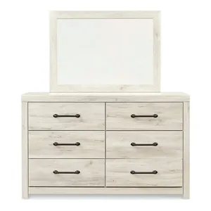 Contemporary Style Bedroom Furniture Dresser Of 6 Drawers Contrasted Finish Wooden Furniture mirrored dressing table