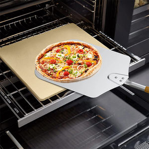 Petite pierre à pizza en <span class=keywords><strong>cordiérite</strong></span> carrée de qualité <span class=keywords><strong>alimentaire</strong></span> de 7.5 pouces Mini outil à pizza robuste pour four et gril - Product Image 6