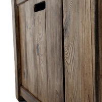 Table de foyer au gaz Propane, Patio carré de 36 pouces avec Base d'apparence à Texture bois