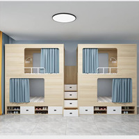 Lit superposé moderne minimaliste à poser au sol, lit double pour enfants, idéal pour petits appartements, fabriqué en Chine