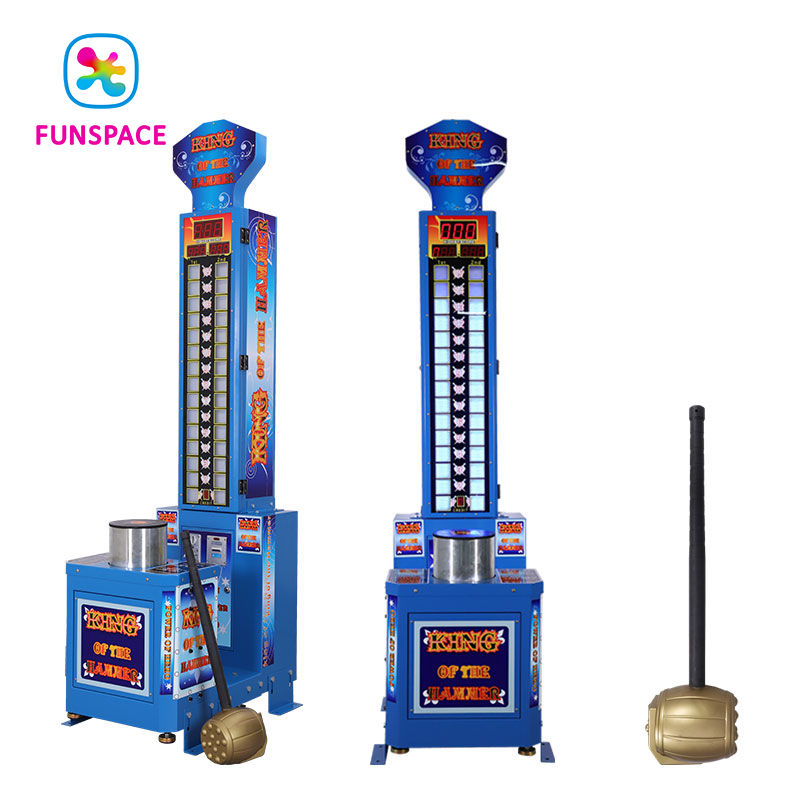 Wholesales Price Indoor Amusement Coin Operated Game Room Arcade Punching Hit Hammer Boxing Machine
