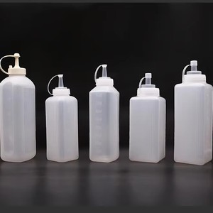 Dispensadores <span class=keywords><strong>de</strong></span> Condimentos Transparentes al por Mayor - Diseño Cuadrado que Ahorra Espacio, Tapa Hermética, Contenedor <span class=keywords><strong>de</strong></span> Plástico <span class=keywords><strong>para</strong></span> <span class=keywords><strong>Miel</strong></span>, <span class=keywords><strong>para</strong></span> Restaurantes - Product Image 2