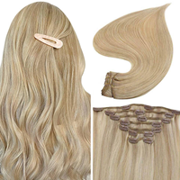 Services OEM ODM – Extensions de cheveux naturels vierges Remy européens doublement étirés, non traités, cuticules alignées, à clipser