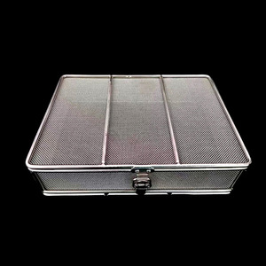 Cidabio Stainless Steel Wire <b>Basket</b> 30x20x10cm With 0.6mm Hole For Dental Instrument Sterilization And Storage - Product Image 3