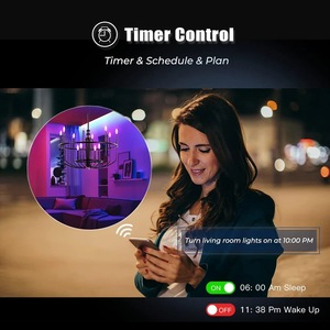 Bombilla inteligente eWeLink RGB compatible con Zigbee y WiFi, control por voz, compatible con Alexa y Google Home para iluminación inteligente del hogar. - Product Image 4