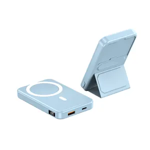 Mobile power 10000mah, mobile power and usb charger, mobile power 10000 mini portable mobile phone stand magnetic power bank