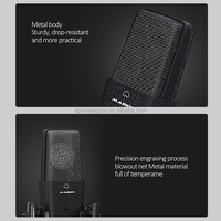 Microphone à condensateur professionnel Madon M1 48V filaire, portable, pour studio d'enregistrement, en plastique et métal, avec suppression du bruit