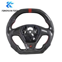 Volant en fibre de carbone forgé à fond plat personnalisé pour Ford Fiesta EcoSport Mk7 Mk7.5 St 180 Mk8 Mk6 Mk5 2013 2014 2006