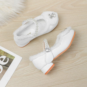 Chaussures habillées d'automne pour filles, semelles en caoutchouc antidérapantes, semelles intérieures souples en PU, fermeture auto-agrippante réglable, hauteur personnalisable - Product Image 6