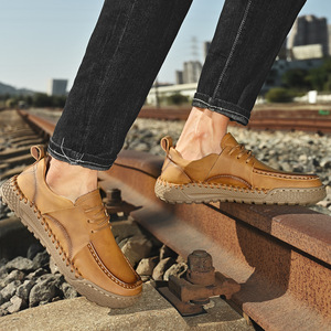 Sandales décontractées respirantes pour hommes 2026 |   Chaussures de plage artisanales à bout fermé et ajourées pour sports de plein air - Product Image 4