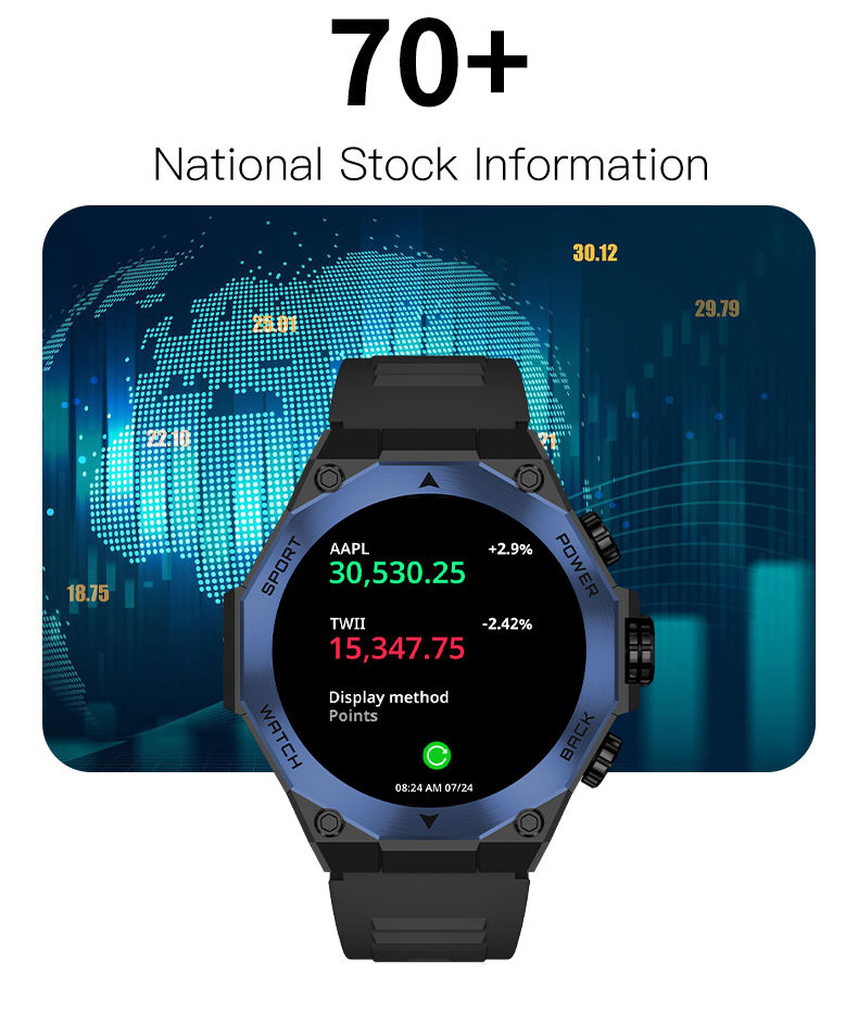 Gandley AM18 Smart Watch IP68 Fitness Tracker with Voice Control