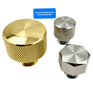 Aluminium-<span class=keywords><strong>Encoder</strong></span> knopf mit gekerbter Welle Volle Aluminium-Volumen knöpfe Messing-Rändel knöpfe Edelstahl-Potentiometer-Radio - Product Image 2