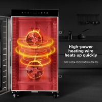 Commerciële roestvrijstalen fruitdroger voor groenten, gedroogd vlees en huisdiertreats - Hoge productiviteit, energiezuinig, milieuvriendelijk