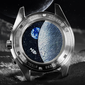 42mm Three-eye Mechanical Watch Men's Fashion Luminous Waterproof Chronograph Mechanical Watch - Product Image 5