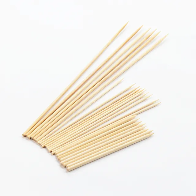 Бамбуковые палочки для барбекю, деревянные палочки для барбекю, длинные палочки для барбекю, бамбуковые палочки для барбекю