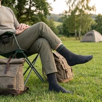 Chaussettes en laine mérinos pour homme, chaussettes de randonnée d'hiver, chaussettes en laine épaisse thermiques, chaussettes chaudes, douces, confortables, respirantes, pour le travail, la course à pied, les activités de plein air