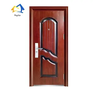 Hochwertige Haupteingang-Außentüren aus Stahl Hausmetallsicherheit sichere Stahltüren Design
