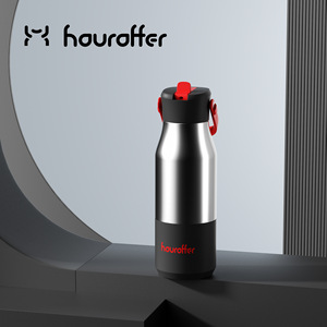 Houroffer Stainless Steel Insulated Water <b>Bottle</b> 500Ml With Detachable Handle For Home Office Outdoor Travel - Product Image 5