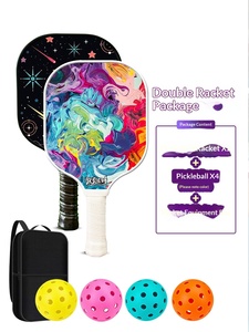 Raquette de Pickleball en Fibre de Verre 225g, Certifiée par l'Association Américaine de <span class=keywords><strong>Tennis</strong></span> de <span class=keywords><strong>Table</strong></span>, avec Noyau en Nid d'Abeille et Design Estampé à Chaud - Product Image 3