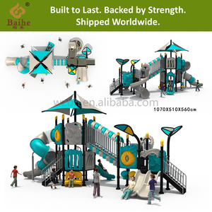 Baihe giấc mơ kết hợp trượt chơi ngoài trời thiết lập nhựa thương mại thiết bị sân chơi cho trẻ em công viên chơi - Product Image 4