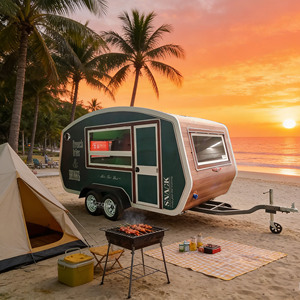 Nuevo Diseño de Carrito de Comida Rápida Móvil, Carrito de Catering Completamente Equipado para Negocios en Auge - Product Image 1