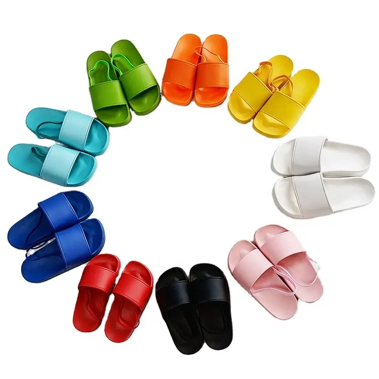 Children Sandals Footwear PVC Kids Slippers Multicolor 2021 Factory Custom Designer Luxury Kids Size Slippers Flip Flops Sandals