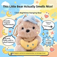 En gros, Chapeau de nuit Kawaii en peluche ours en peluche, doux, moelleux et parfumé, jouet en peluche, pendentif et décoration de sac à dos, cadeau surprise pour enfants