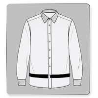 Ceinture de maintien de chemise unisexe réglable de qualité supérieure, support de chemise élastique antidérapant, attaches de chemise pour hommes et femmes pour occasions formelles et mariages