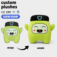 Boneka Maskot Robot Hijau Custom OEM/ODM, Mainan Boneka Plush Lembut Lucu dengan Logo Daur Ulang untuk Hadiah Merek Ramah Lingkungan, Langsung dari Pabrik