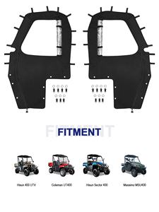 Cabina <span class=keywords><strong>UTV</strong></span> per Hisun Sector <span class=keywords><strong>400</strong></span>, <span class=keywords><strong>Coleman</strong></span> UT400, Massimo MSU400, in Oxford 900D Resistente e PVC HD, Installazione Senza Foratura - Product Image 2