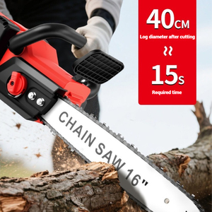 42V Brushless Cordless Chainsaw 16 Inch Lithium-Ion Battery Powered Chain <b>Saw</b> for Wood Cutting Tree Pruning Home Use BONAMEIJIN- - Product Image 2