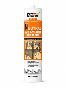 Sellador de Silicona Neutro DERFOE SN365 300ml Adhesivo de Grado de Construcción - Product Image 2