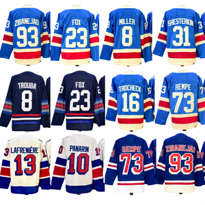 Maillots de hockey sur glace pour hommes de New York en gros 73 Matt Rempe 31 Igor Shesterkin 20 <span class=keywords><strong>Chris</strong></span> Kreider 93 Mika Zibanejad 23 Adam et Fox - Product Image 1