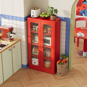 ארון בופה מודרני מפלדה עם דלתות זכוכית - Product Image 5