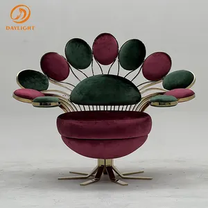 Round Throne Chair Sofa Couch Circular Arm Chairs Living Room Modern Single Sofa Luxury