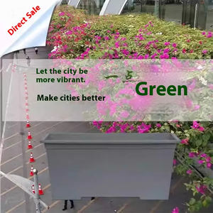 Macetas rectangulares de plástico para paso rápido, <span class=keywords><strong>maceta</strong></span> para peatón, venta directa de fábrica para ingeniería municipal - Product Image 4