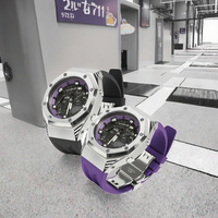 Kit de bracelet et de lunette en acier inoxydable respirant de 45 mm pour G-Shock ZT-23, avec fermoir papillon, pour un look de luxe en gros