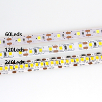 DC 12V 24V SMD LED-Licht leiste 5m weißes LED-Streifen band Nicht wasserdichte Lampen lichtst reifen Küche Wohnkultur