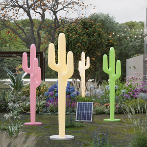 Lámpara LED de jardín <span class=keywords><strong>para</strong></span> exteriores con diseño creativo de cactus IP65, lámpara de pie de latón <span class=keywords><strong>para</strong></span> Villa, terraza, césped, iluminación de paisaje creativa - Product Image 4